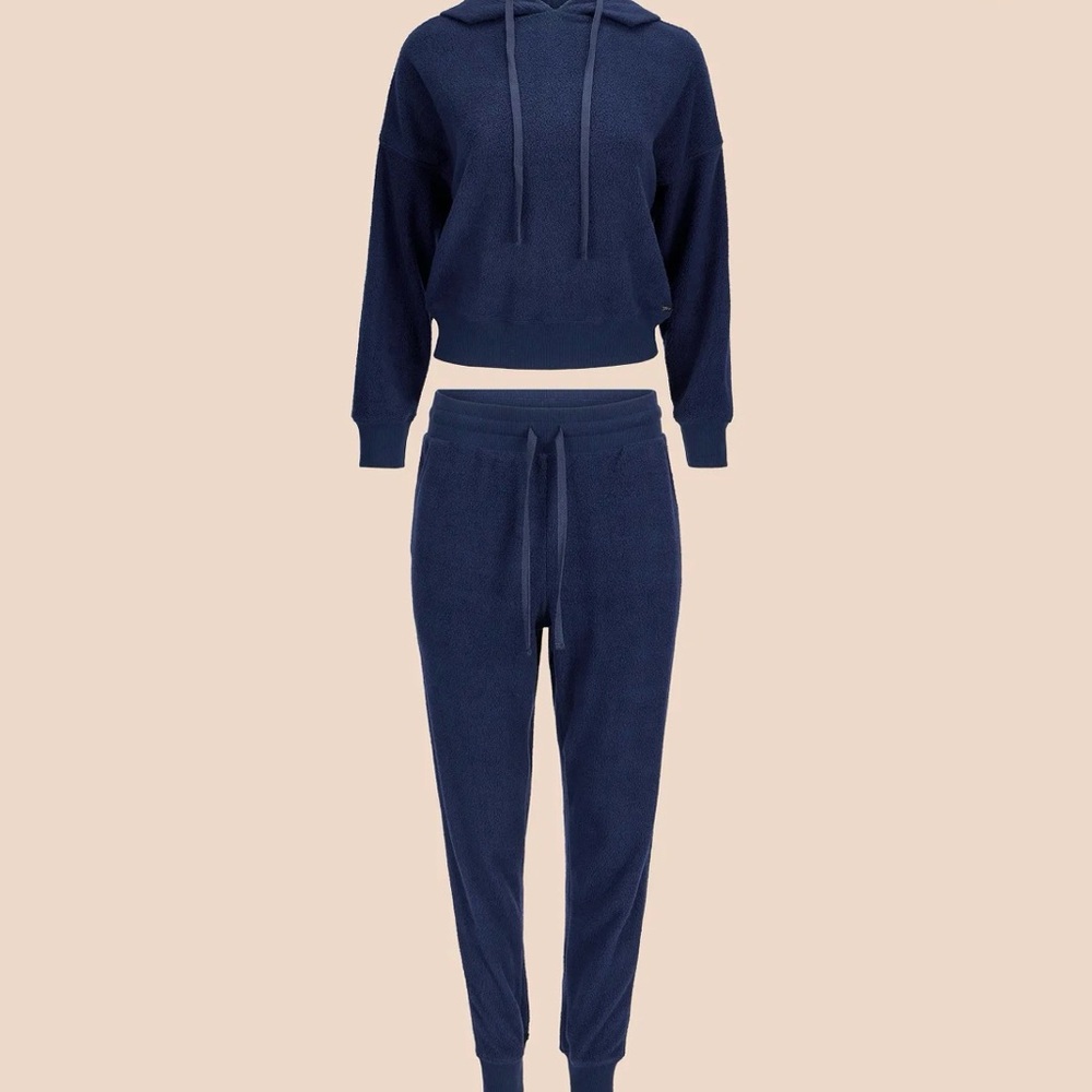 Adore me Cozy Navy Blue Hoodie and Jogger Set - Picture 2 of 4